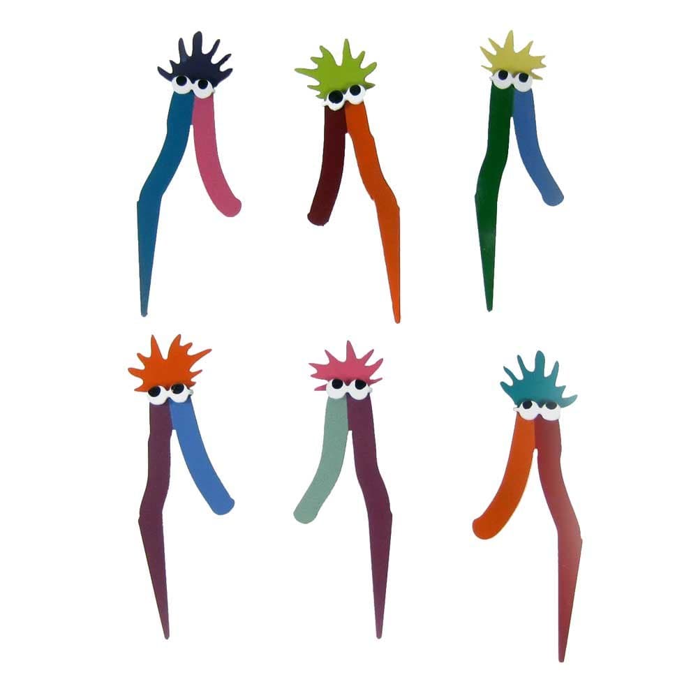 Mome Raths Steel Yard and Garden Stakes (Set of 6)