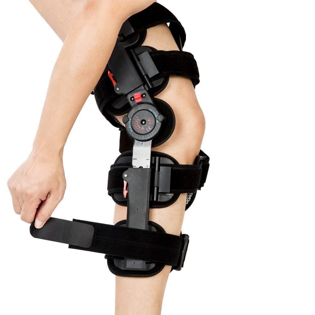 Kefit Hinged Knee Brace Throam Knee Support for Torn Acl Meniscus Injury Pcl Post-Surgery Recovery Adjustable Postoperative Knee Immobilizer Leg Stabilizer for Men and Women