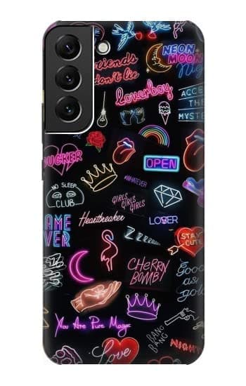 R3433 Vintage Neon Graphic Case Cover for Samsung Galaxy S22 Plus