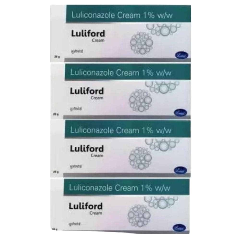 Luliford Anti- Fungal Cream Pack of 4 (each 20gm) Creams, Gels
