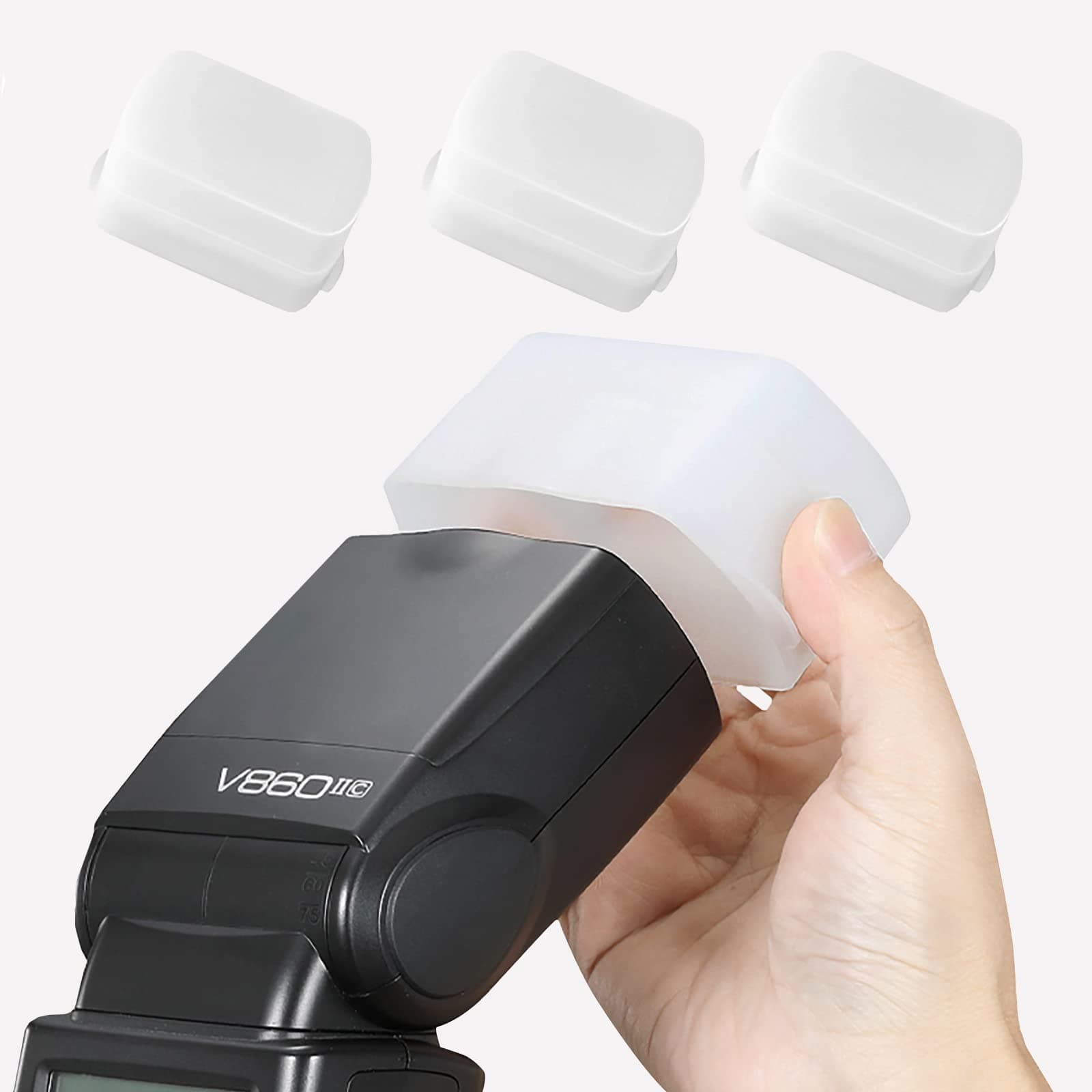 Flash Diffuser for Speedlight [3-Pack], Compatible with Canon 560 565EX 580EX and with Godox V860 TT600 - Speedlight, Camera Flash, Compatible with Canon and Godox Flash Diffuser