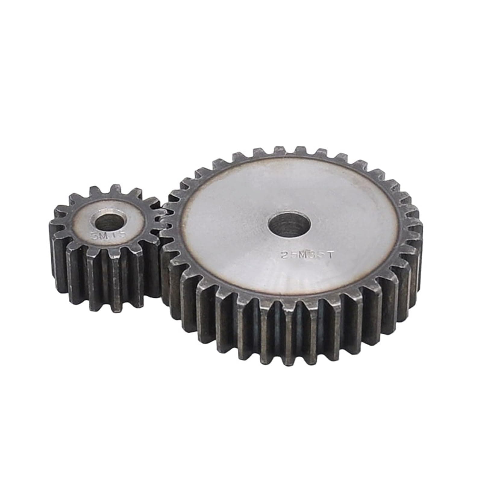 mechanical gears, Spur Gear 2.5M Modulus 10-25 Tooth Steel No Step Cylindrical Pinion Gear Pitch 7.85mm Tooth Depth 5.625mm (Size : 17 Teeth) (Size : 12 Teeth)