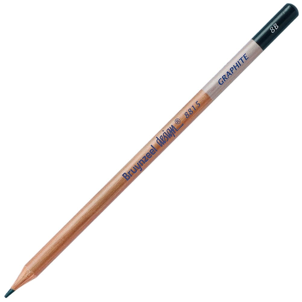 Bruynzeel Royal Talens Design Graphite Pencil, 8B Lead (8815K8B)