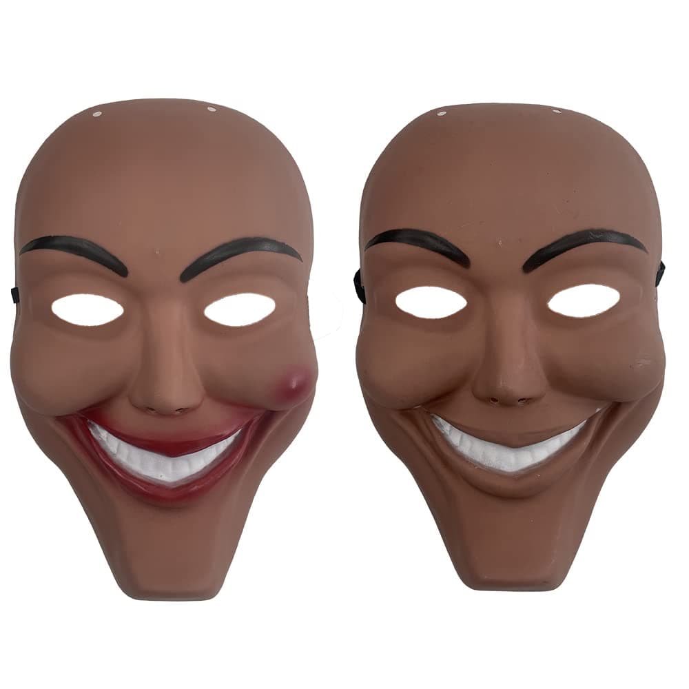 Carnavalife 2PCS The Purge Anarchy Halloween Party Mask James Sandin Masks Cosplay Movie Props