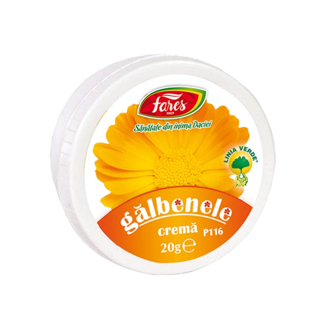 Fares Calendula Ointment - Natural Calendula Cream, Wound & Cuts Healing Ointment - Burn & Scar Cream Healing - Regenerates and Soothes the Skin - 20g Tube