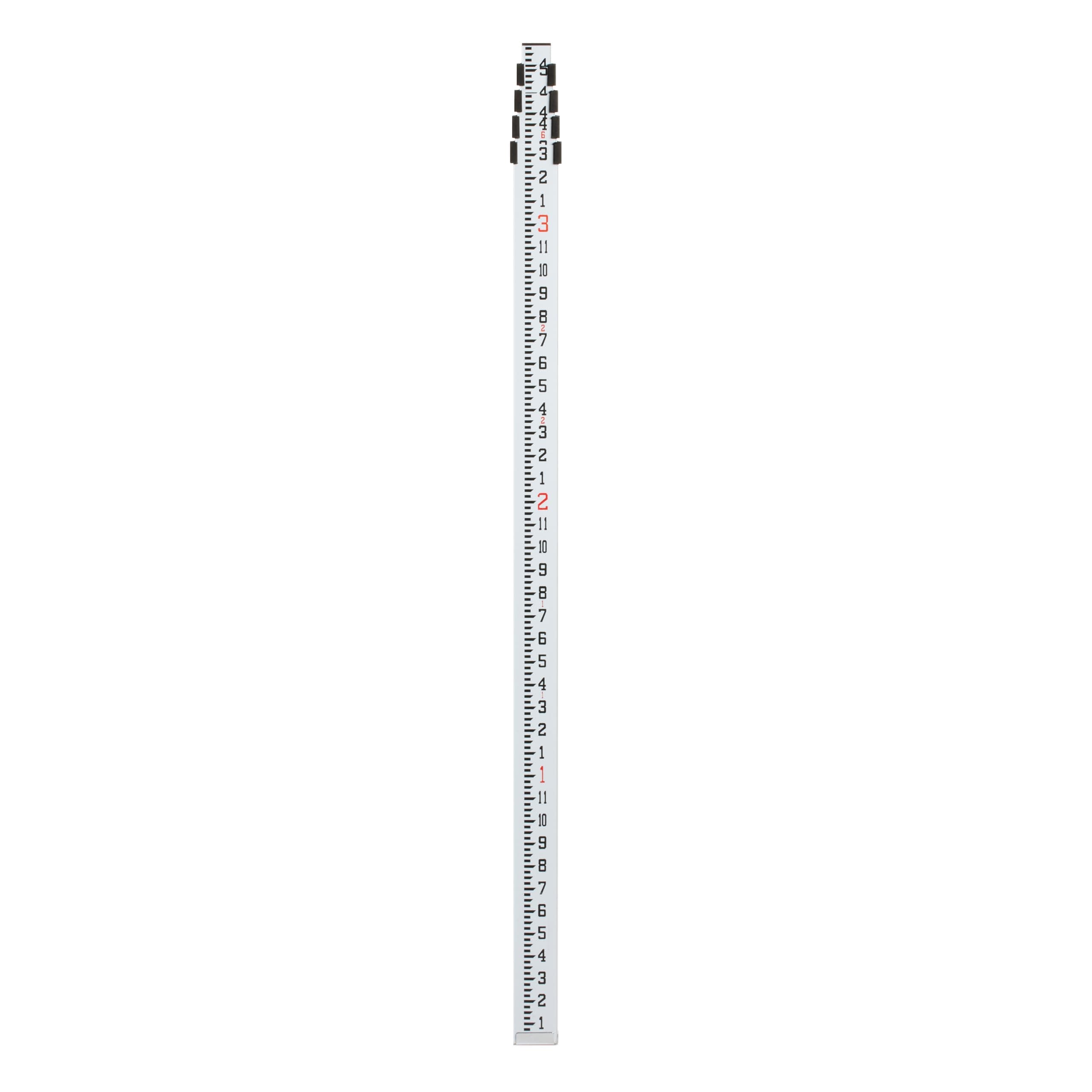 Spectra Precision GR152 15-Foot 5-Section Aluminum Telescopic Grade Rod for Inch Measurement – Durable Anodized Construction, Red Foot Marks, Protective Carry Case