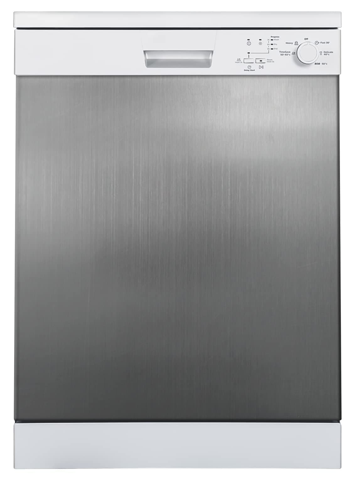 Stainless Steel Dishwasher Cover Magnetic Decal, Dishwasher Appliance Wrap, Brushed Silver Magnetic Dishwasher Door Cover, Front Panel Replacement Peel and Stick Cover (23" x 26", Easily Trimmable)