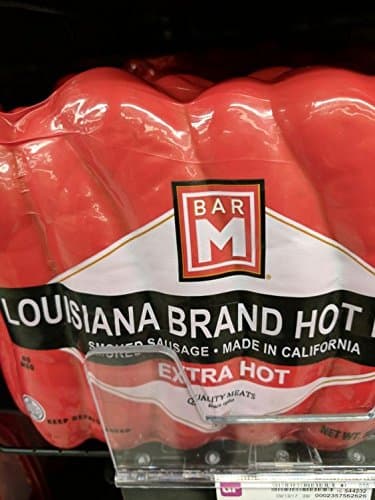 Bar M Louisiana Brand Hot Smoked Sausage 32 Oz (2 Pack)