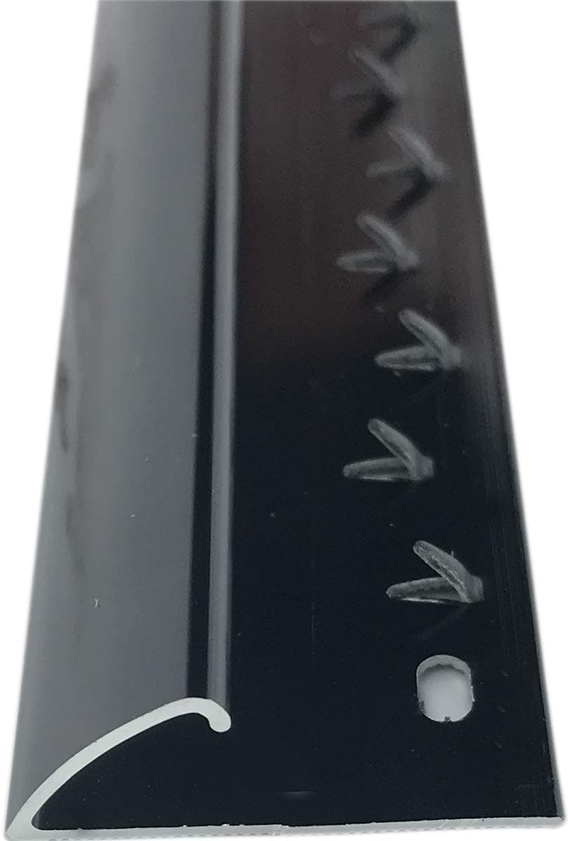 Carpet to Vinyl or Door Entrance Strip/Trim - Metal Door Bar Threshold (Black)