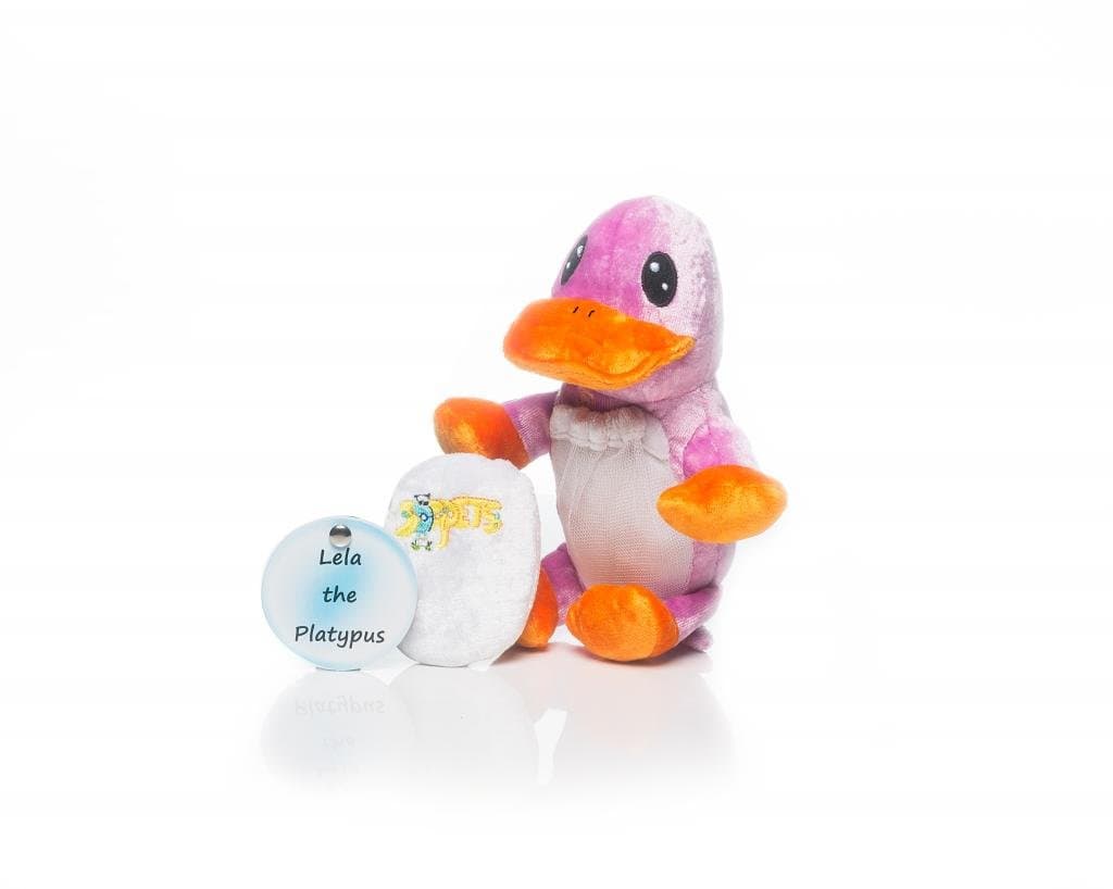 Soapets Lela The Platypus, Soap Sponge for Bath or Shower, for Babies Kids or Adults