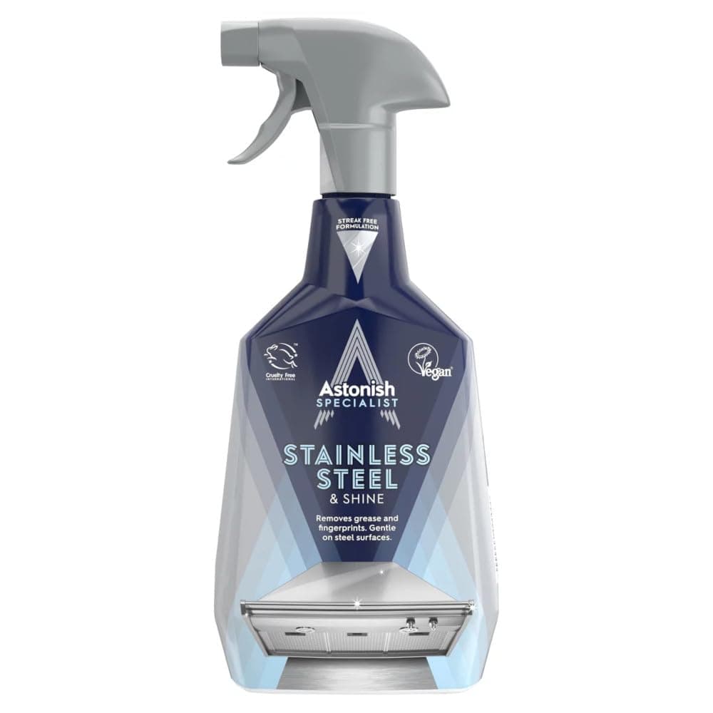 Specialist Stainless Steel and Shine Spray, for Polished Surfaces, Clear Waters, 750ml