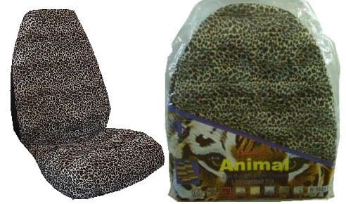 Cheetah Tan New Seat Covers. Universal seatcovers will fit most bucket seats in Acura, Chevrolet, Chrysler, Dodge, Ford, Geo, GMC, Honda, Isuzu, Jeep, Mazda, Mercury,Nissan, Pontiac, Suzuki, Saturn, Toyota, Volkswagen Vehicles