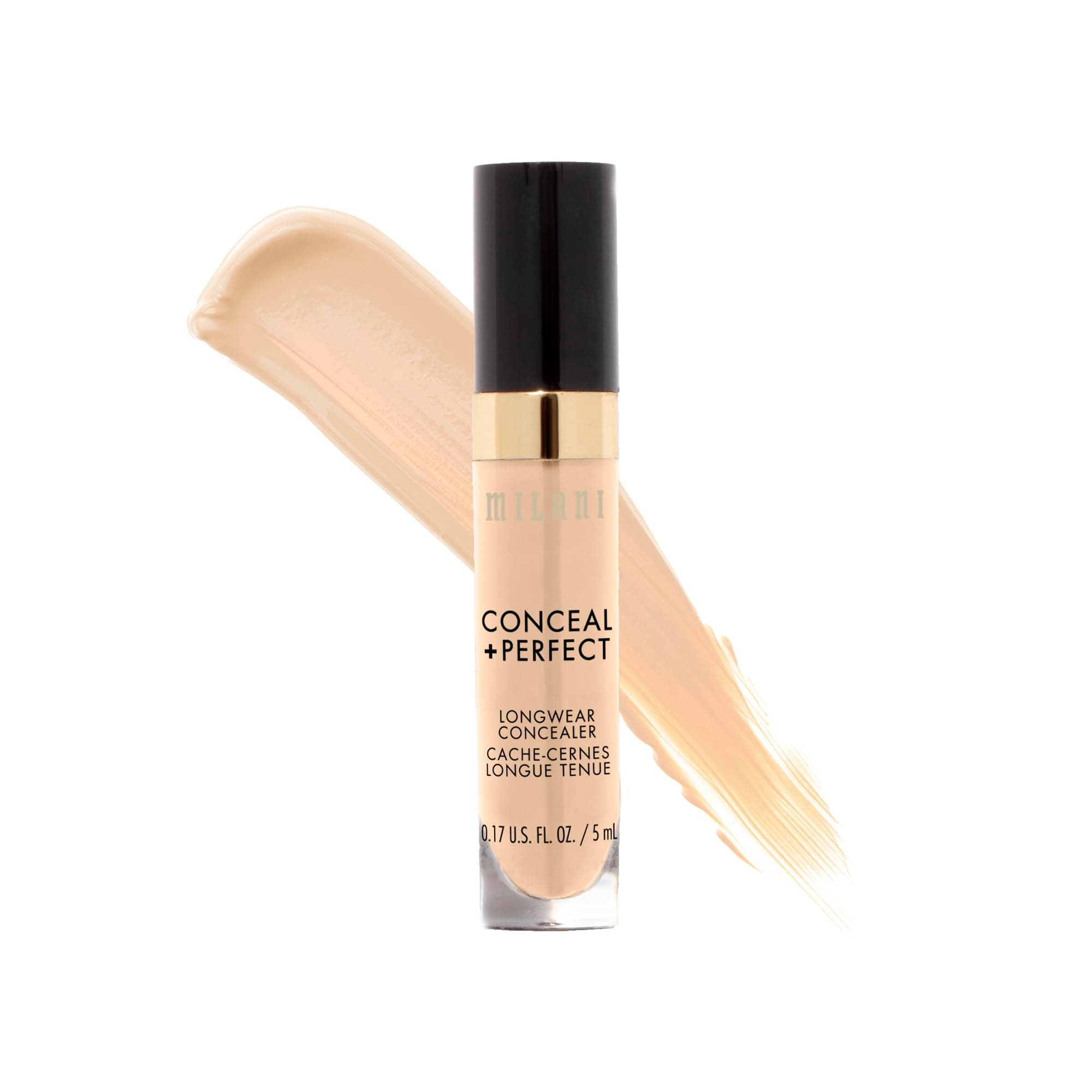 Milani Conceal + Perfect Long Wear Concealer, Light Vanilla, 5 Ml Liquid And Cream Form