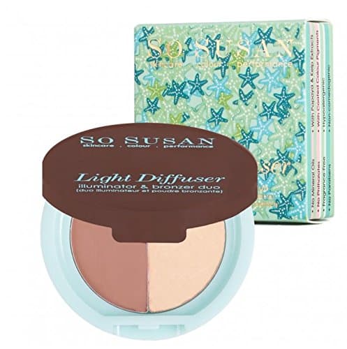 So Susan Light Diffuser Illuminator & Bronzer Duo (Cocoa Dust) Scented in Dark Cocoa + Coconut