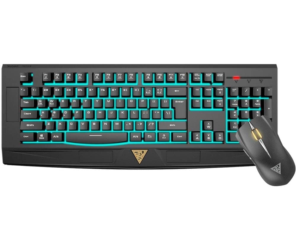 Gamdias ARES 7 Color ESSENTICAL Combo with 7 Color Backlight, 11 Multimedia Keys and EREBOS LED Optical Gaming Mouse (GKC6001)