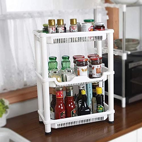 3 Layer Kitchen Home Living Room Utility Organizer Storage Rack and Self