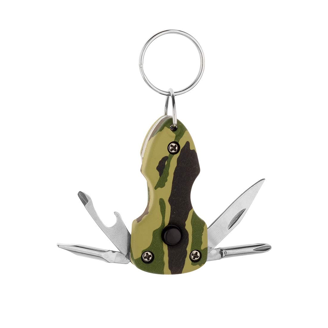 Stealodeal 6 in 1 Torch Multi-Tool Keychain (Army)