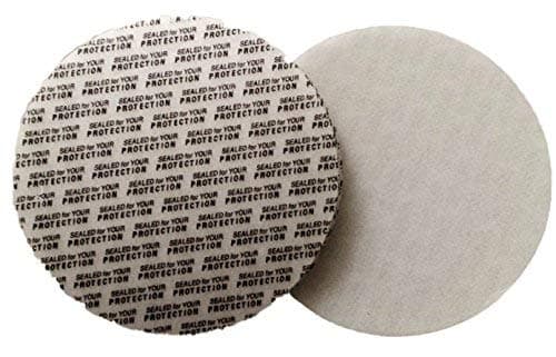 SanDaveVA 58 mm Pressure Sensitive Qty 100 PS Foam Cap Liners Tamper Seal Cap Liner Sealed for your Protection