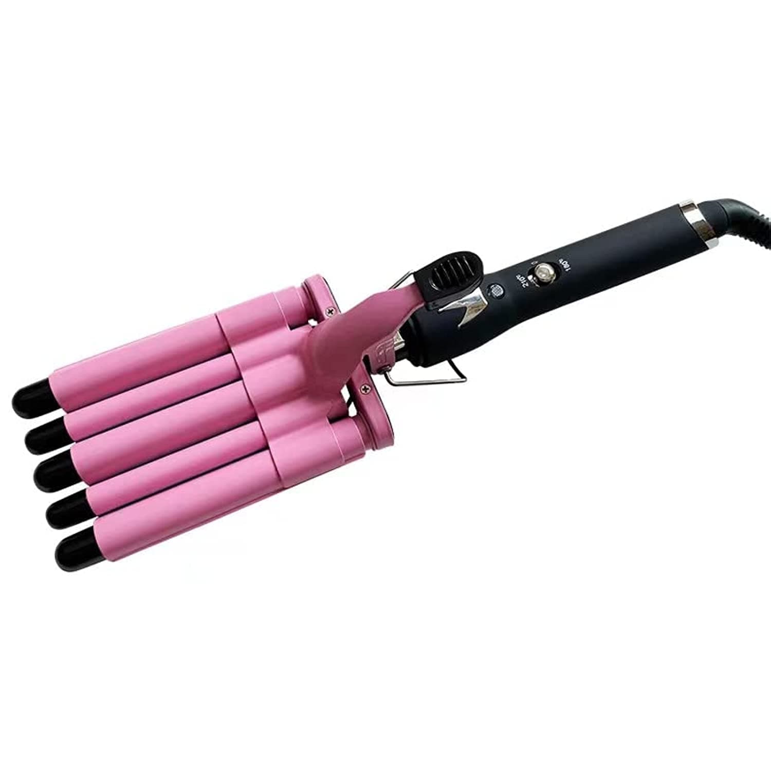 5 Barrel Hair Curling Iron, Curler Wand wavy curls Hair Styling Tools Ceramic Hair Waver Tools Hair Crimpers Iron for Deep Waves Curling Iron with Two Gear Temperature Control