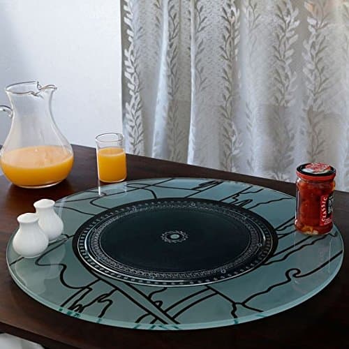 JVS Glass Turntables Lazy Susan - 1 Piece, Multicolor
