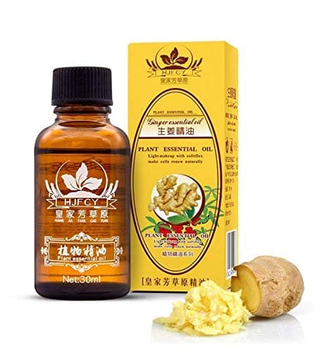 Lymphatic Drainage Ginger Oil Plant Essential Oil,100% Pure Natural Essential Oils for Massage, Body Massage Oil Promote Blood Circulation, Relieve Muscle Soreness, Lymphatic