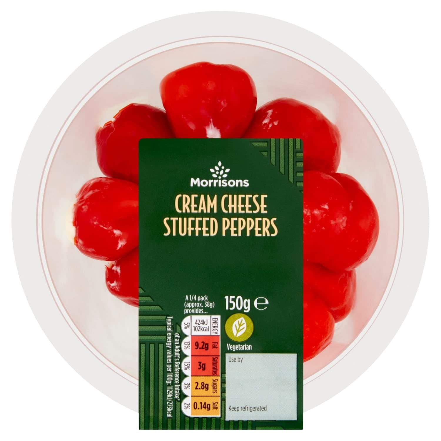 Morrisons Cream Cheese Stuffed Cherry Bell Peppers 150g