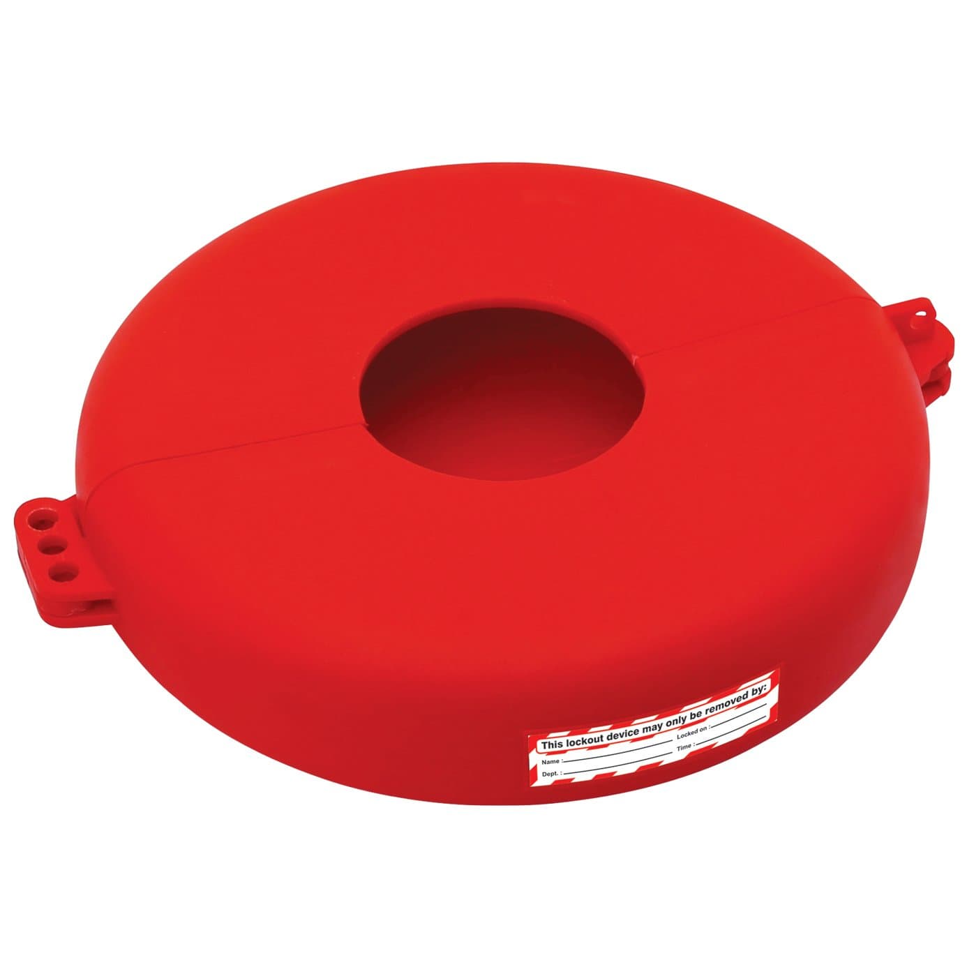 Zing Green Products 7247 Gate Valve Lockout, 6.5"-10" Wheel, Red