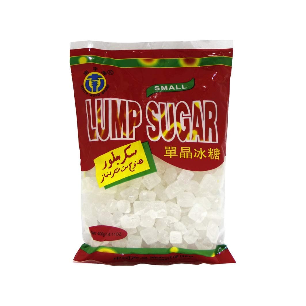 South Word Brand Lung Po Lump Candy/Crystal Rock Sugar 南字牌 單晶冰糖 - 14.1 OZ (White "白冰糖")