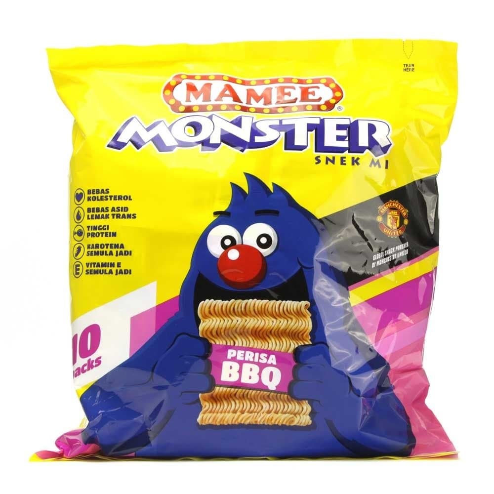 Monster Family Pack Snack Noodles 56 Packs x 25g (BBQ)