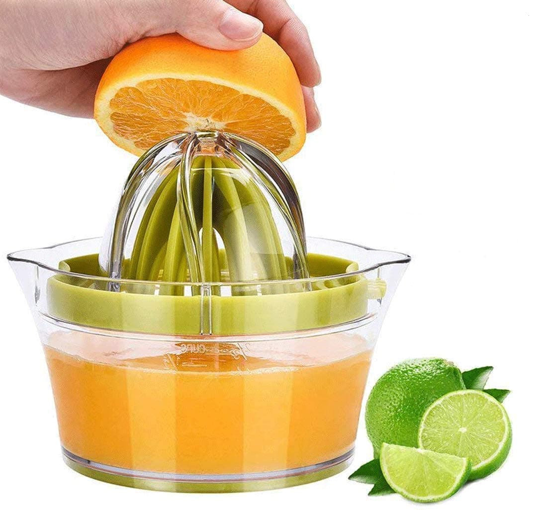 Rlanos Manual Citrus juicer, Orange juicer, Lemon Squeezer, Hand Squeezer juicer, Orange Squeezer, Manual juicer for Fruits (Green)