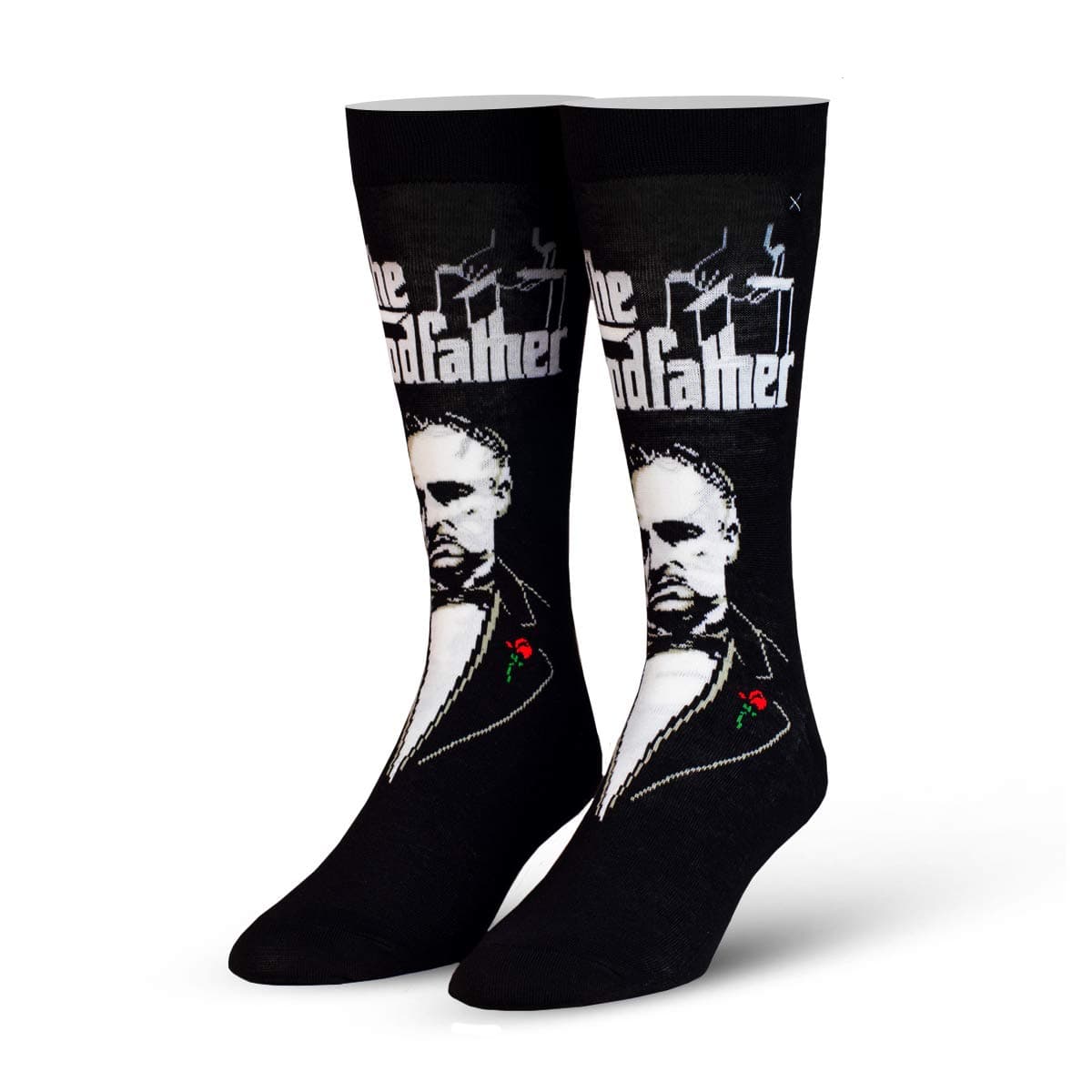 Cool Socks – The Godfather Vito Corleone Crew Socks – Size Large for Men & Women – Official Movie Merch in Comfy Cotton Blend – Great Gift for Film Buffs, Movie Lovers, or Classic Cinema Fans
