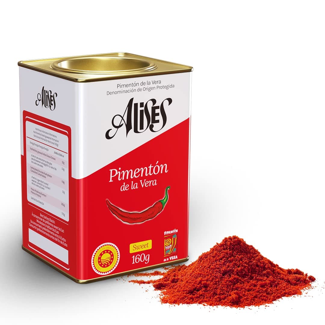 Sweet Smoked Paprika Powder 160g D.O.P. - Pimenton de la Vera Dulce D.O.P.- Authentic Spanish Paprika Seasoning