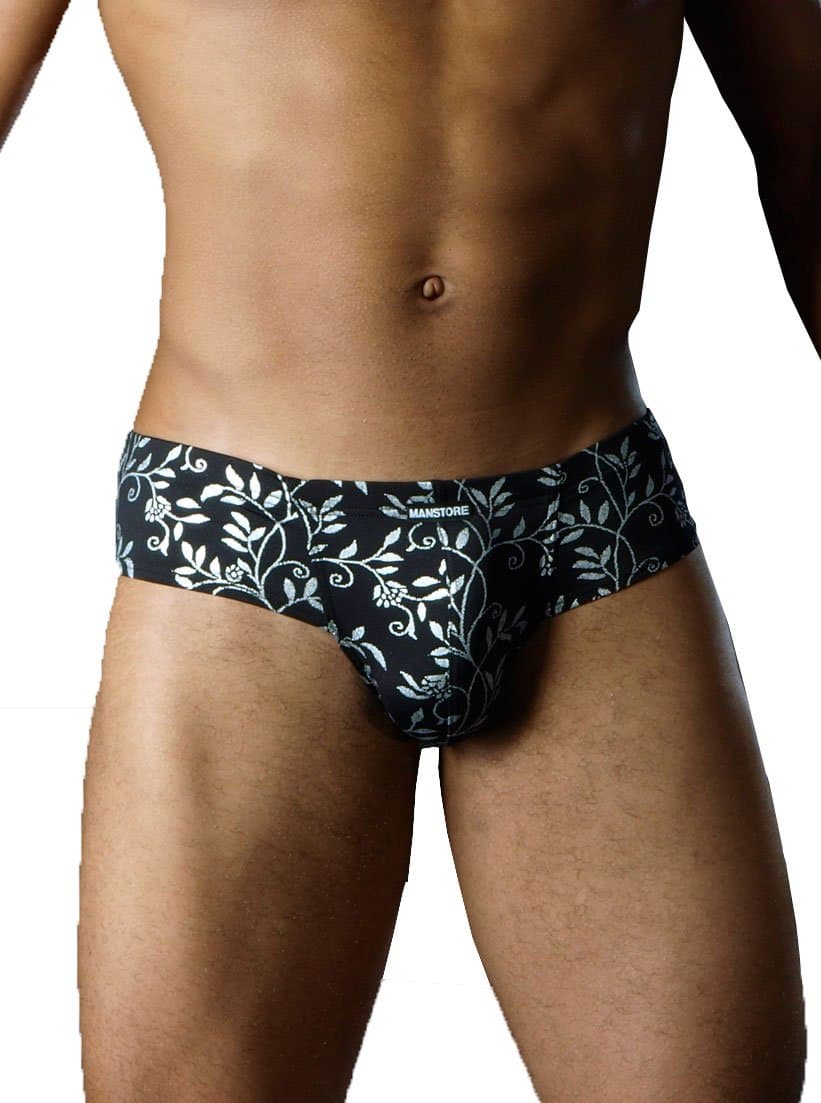 MANstore Men's Floral Design Mini Brief Micropo Brief Flora Size M