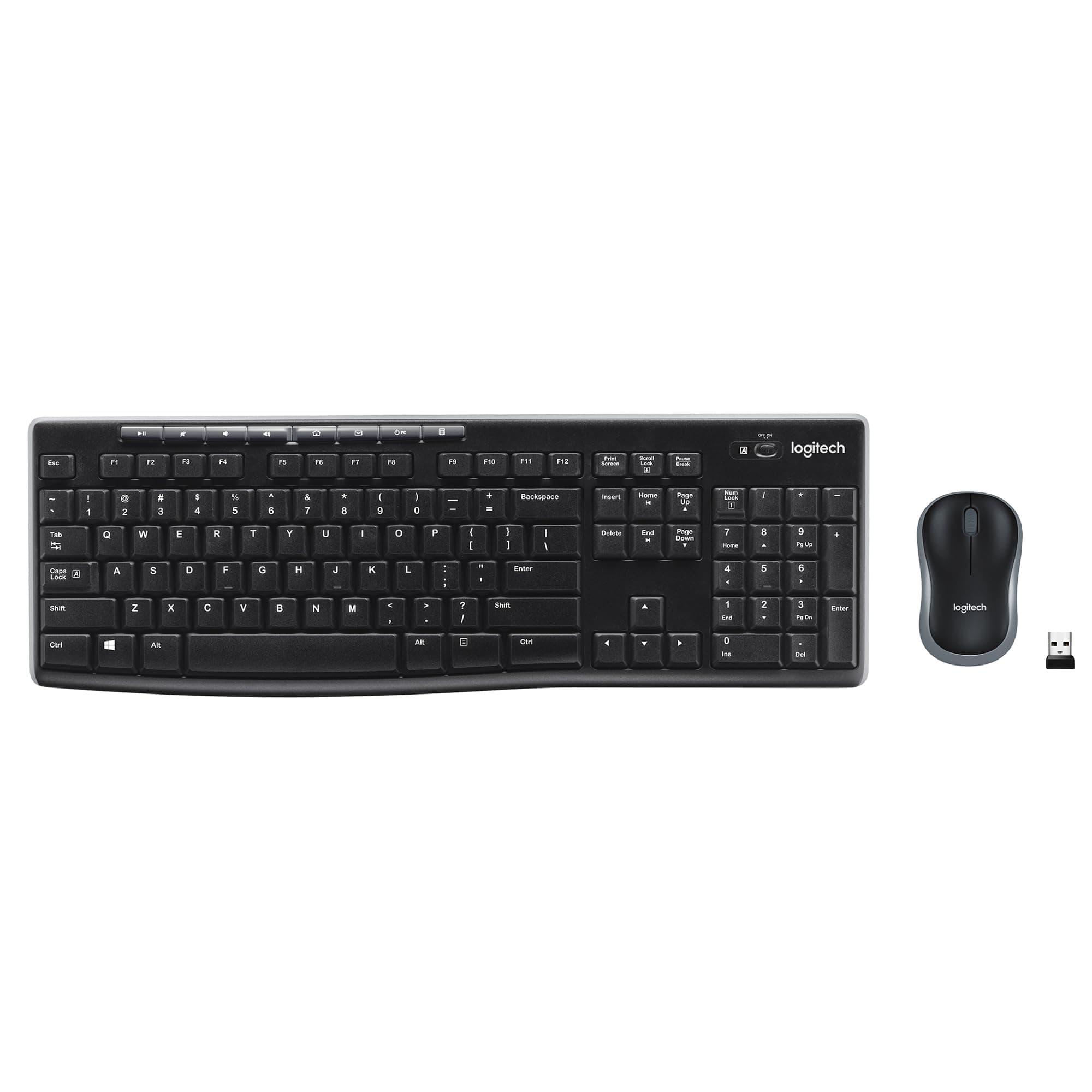 Logitech Combo Wireless Keyboard and Mouse Mk270 - Arb