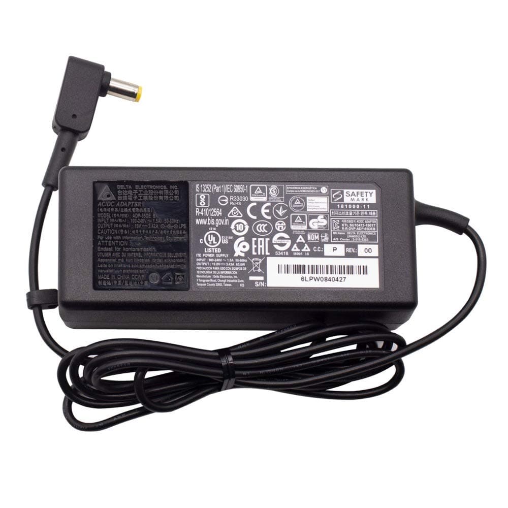 Genuine for Acer Delta ADP-65VH B PA-1650-69 AC Adapter Power Supply Charger PSU
