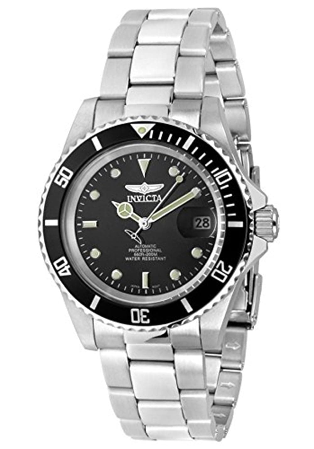 Pro Diver Stainless Steel Men's Automatic Watch - 40mm