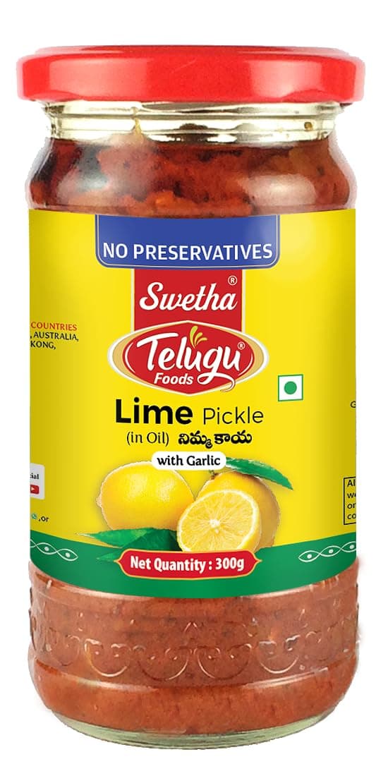Swetha Telugu Foods Lime Pickle | 300gms