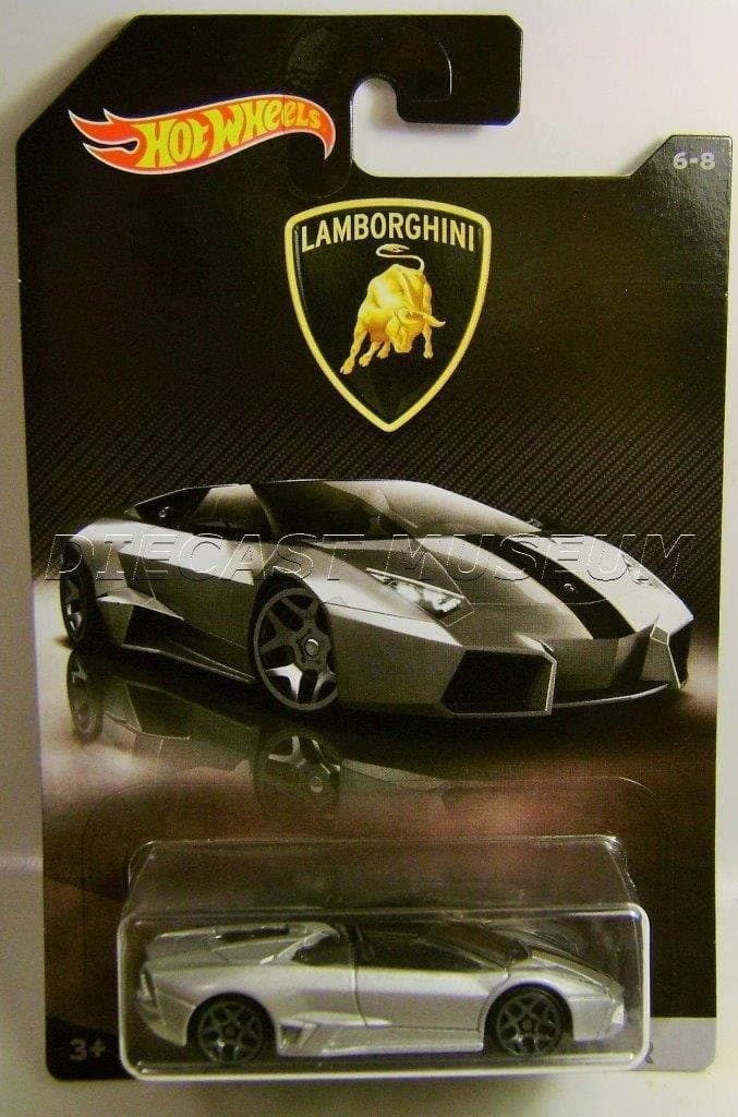 Hot Wheels 2017 Lamborghini Series Lamborghini Reventon Roadster 6/8, Silver