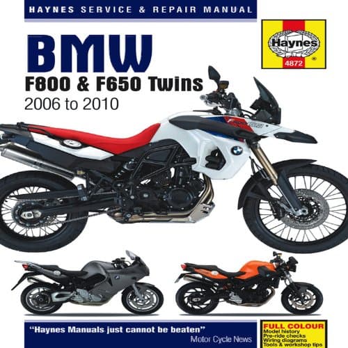 BMW F650, F700 & F800 Twins (06-16) Haynes Repair Manual (Haynes Service & Repair Manual)