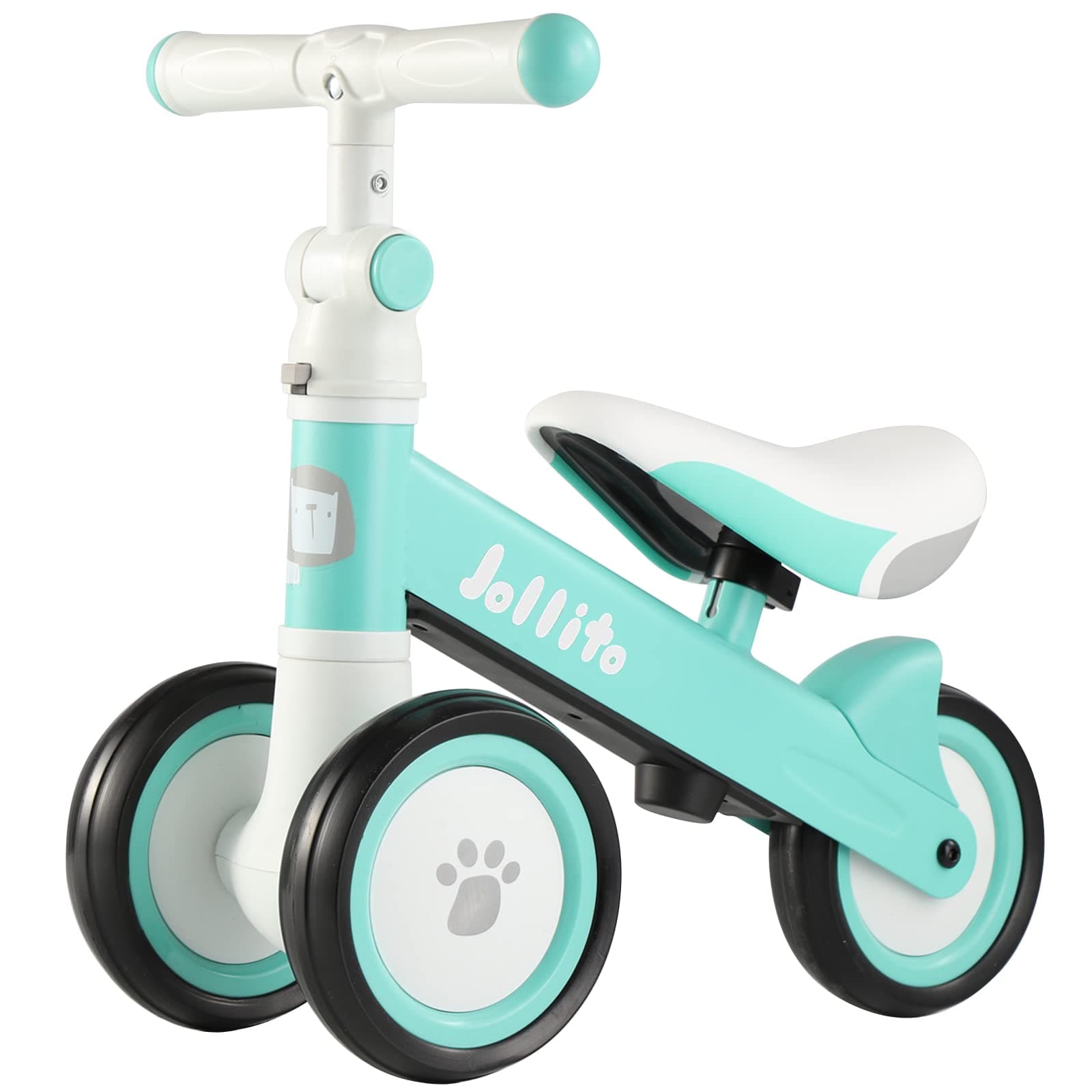 JOLLITO Baby Balance Bike, Adjustable Toddler Bicycle 12-24 Months, Best Birthday Gifts Toys for 1 Year Old Boys Girls