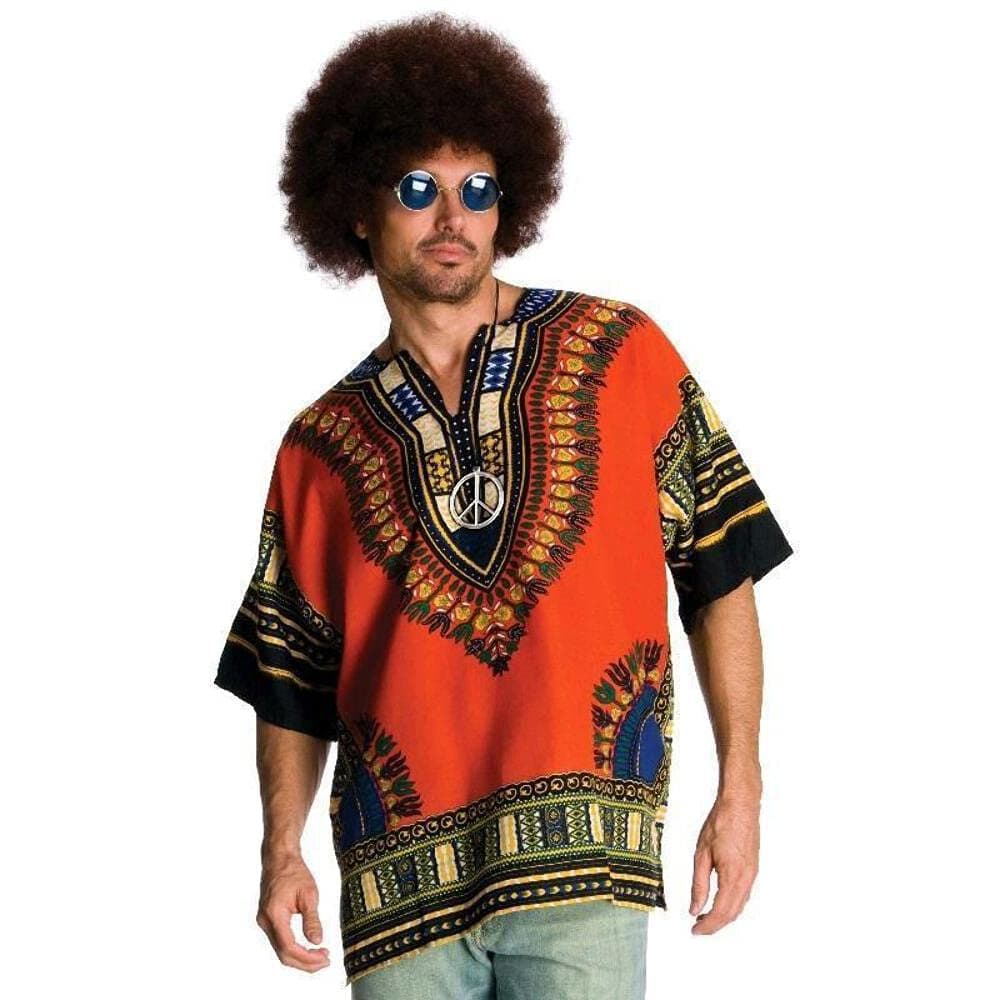 Rubie's Costume Heroes And Hombres Men's Hippie Shirt And Wig
