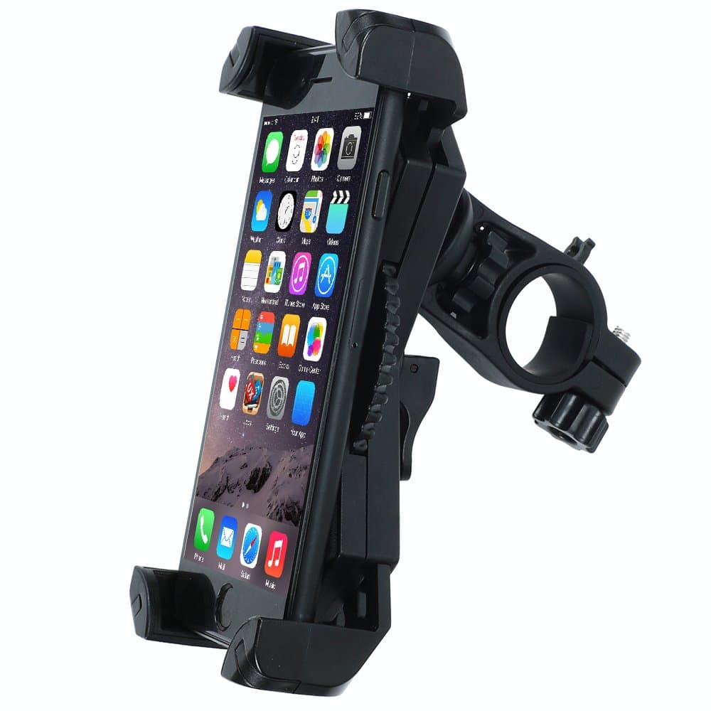 Bike Phone Mount Holder,Leepiya Universal Adjustable Bicycle Motorcycle Handlebar Phone Mount for iPhone X/8 Plus/8/7 Plus/7/6S,Galaxy S9/S9 plus,note 8/S8 plus/S8 and all 4.5-6 Inch Smartphones[Black