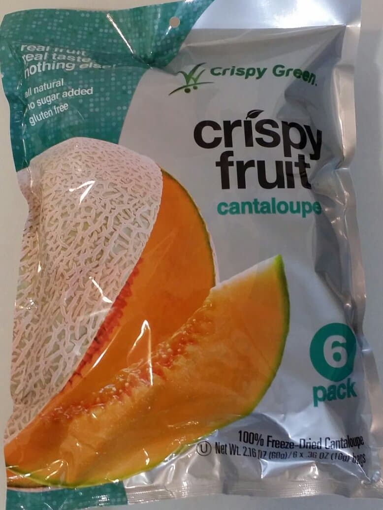 Crispy Green Fruit Snack Cantaloupe 12 Pack