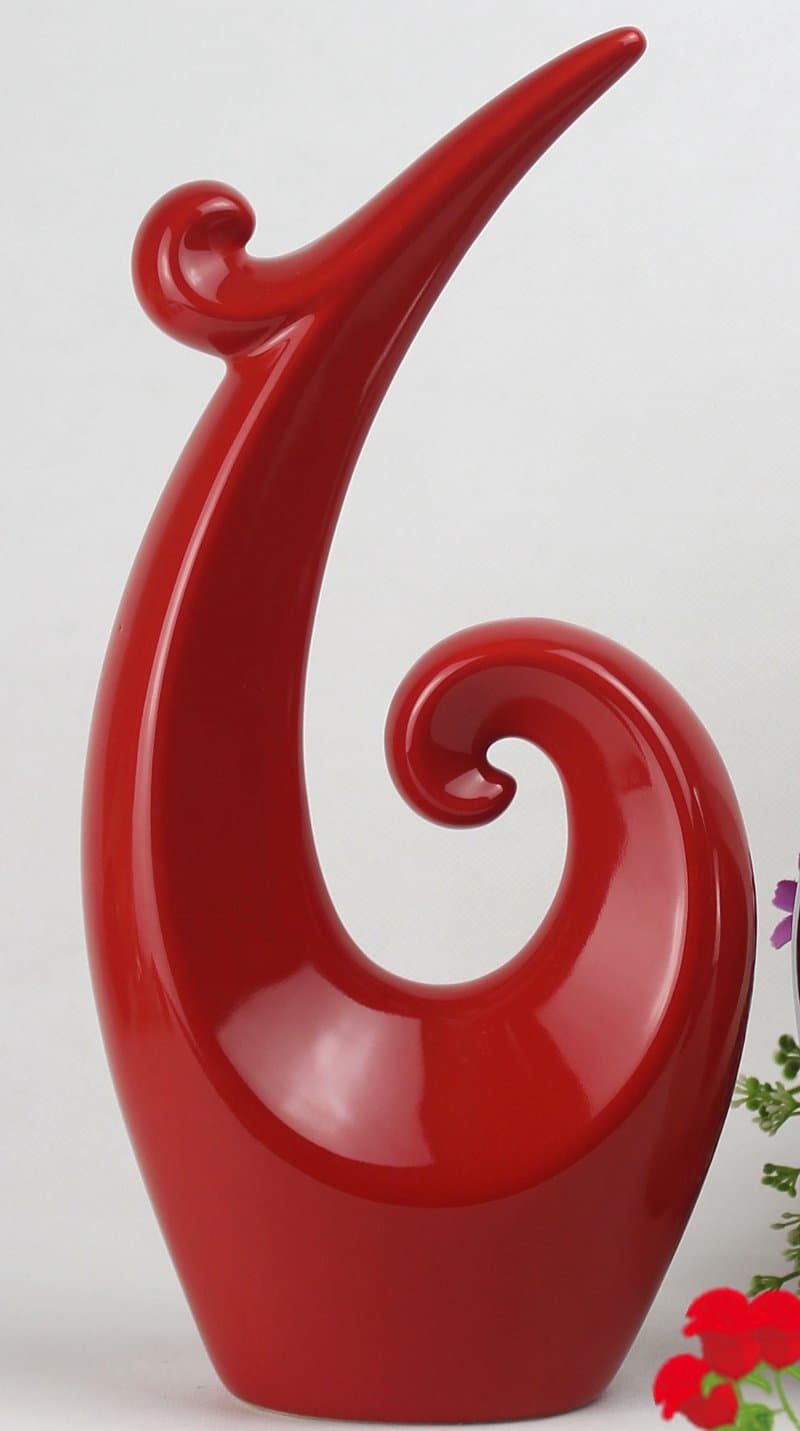Lotefong After The Simplicity Of Modern Ceramic Arts And Crafts Creative Home Furnishing Small Ornaments European Style Living Room Tv Cabinet Cabinet Porch Decoration,Single All Red Leap