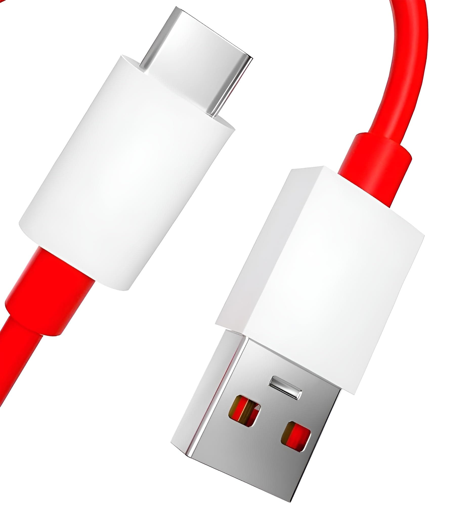 Oneplus USB A to Type C Charging Mobile Data Cable for Oneplus 12/12R/11/11R/10 Pro/10R/10T/9/9R/9Rt/8/8T/7/6/Nord 3/Ce 4/Ce3/Ce 3 Lite/2T/Ce 2/Ce2 Lite 5G/Open Support Warp/Dash/SuperVooc 80W, Red