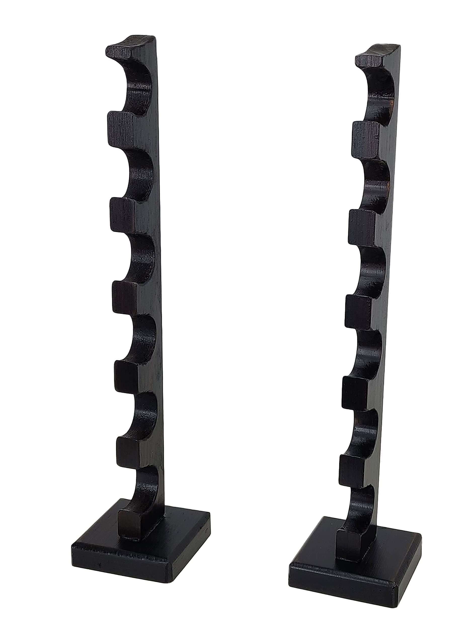 Wizard Wand Stand Display - 6 Tiered Wood Magic Wand Holder for Table Display, Holds Six Wands