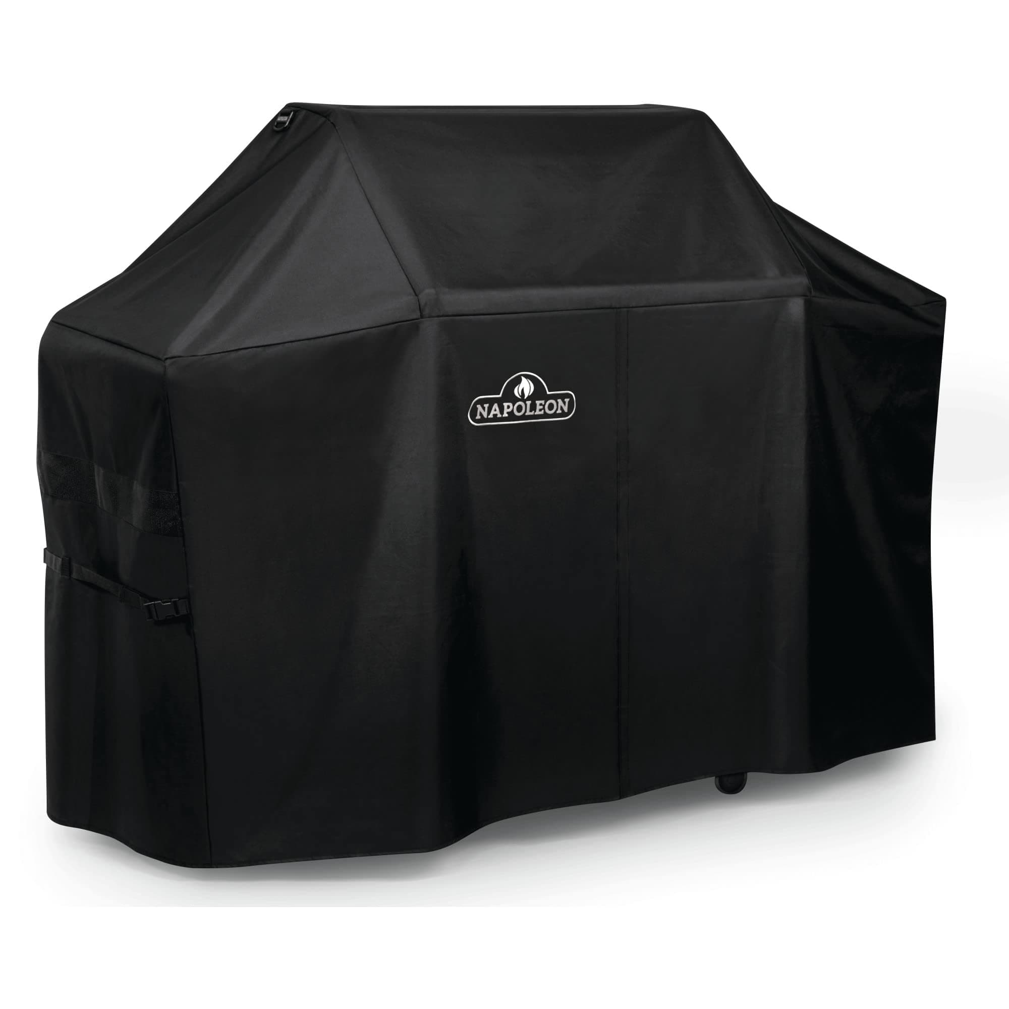 Napoleon Grill Cover for Prestige PRO 500 and Prestige 500 - Black, Water Resistant, UV Protected, Air Vents, Hook and Loop Closure, Hanging Loops, Adjustable Buckled Straps