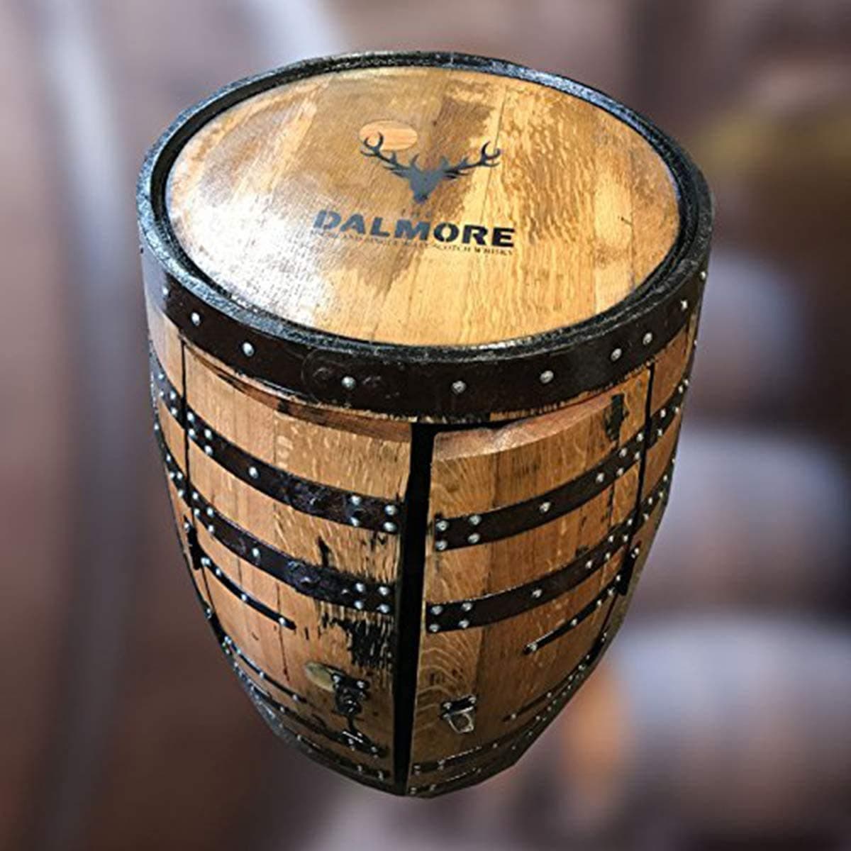 Cheeky Chicks Ltd Recycled Solid Oak Dalmore Branded Balmoral Double Door Drinks Cabinet | Wine Rack