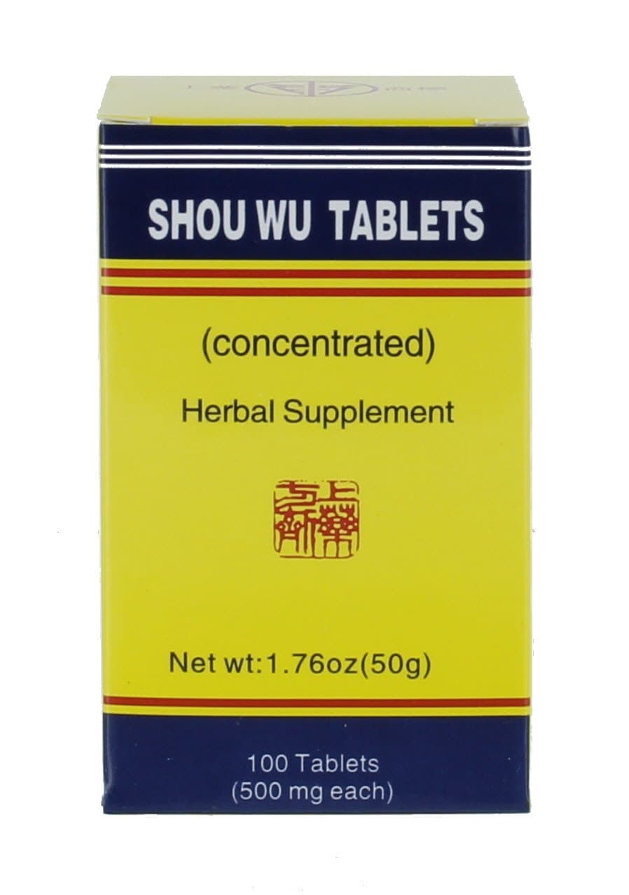 Shou Wu Pian - 100 pills, 50 g, net wt: 1.76 Oz.