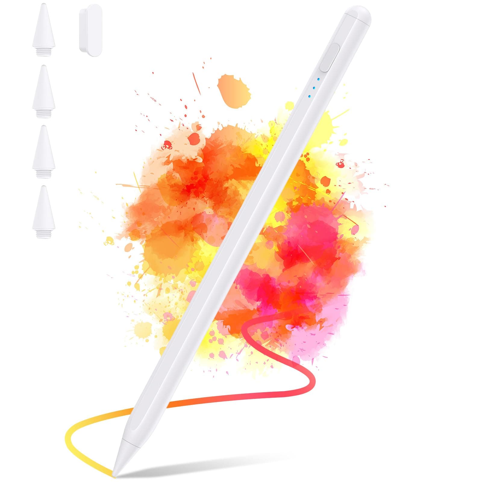 Stylus Pen for iPad 2018-2025, 2X Fast Charge iPad Pencil 2nd Generation Compatible with Apple iPad A16 11/10/9/8/7/6, Pro M5/M4/12.9"(6/5/4/3)/ 11"(4/3/2/1), Mini 7/6/5, Air M3/M2/5/4/3